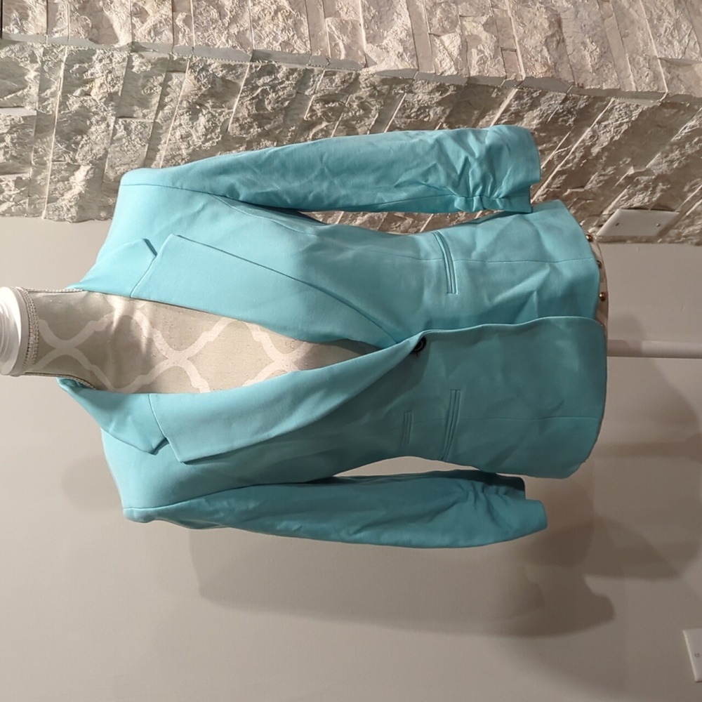 NWT Nine West Aqua Blue Blazer